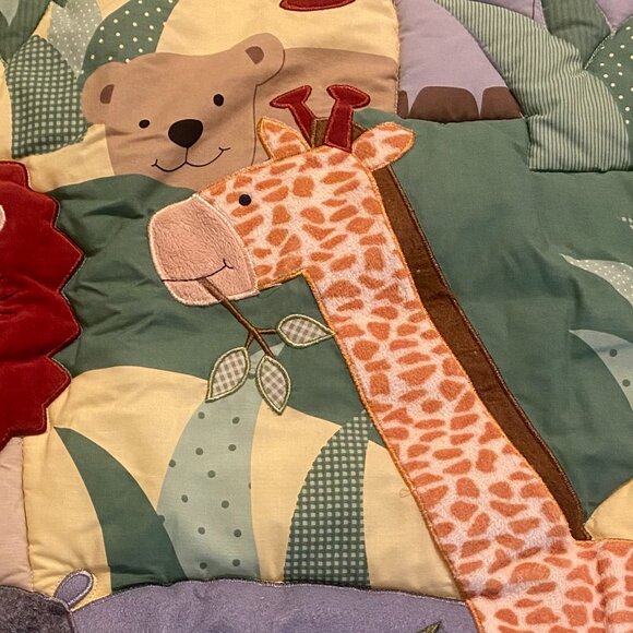 Bedtime Original Nursery Crib Bedding Set with Jungle Animals Theme 2 Piece - Picture 7 of 13